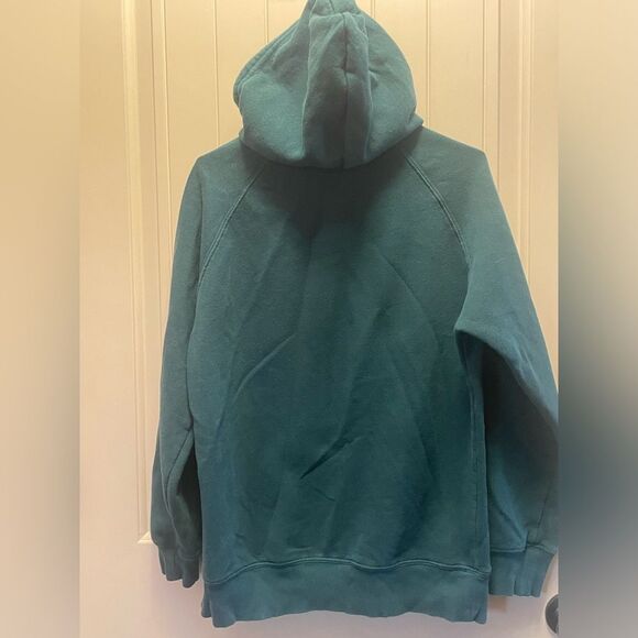 North Face Hoodie Medium Womens Deep Green Half Dome Sweatshirt Hooded - Picture 7 of 12